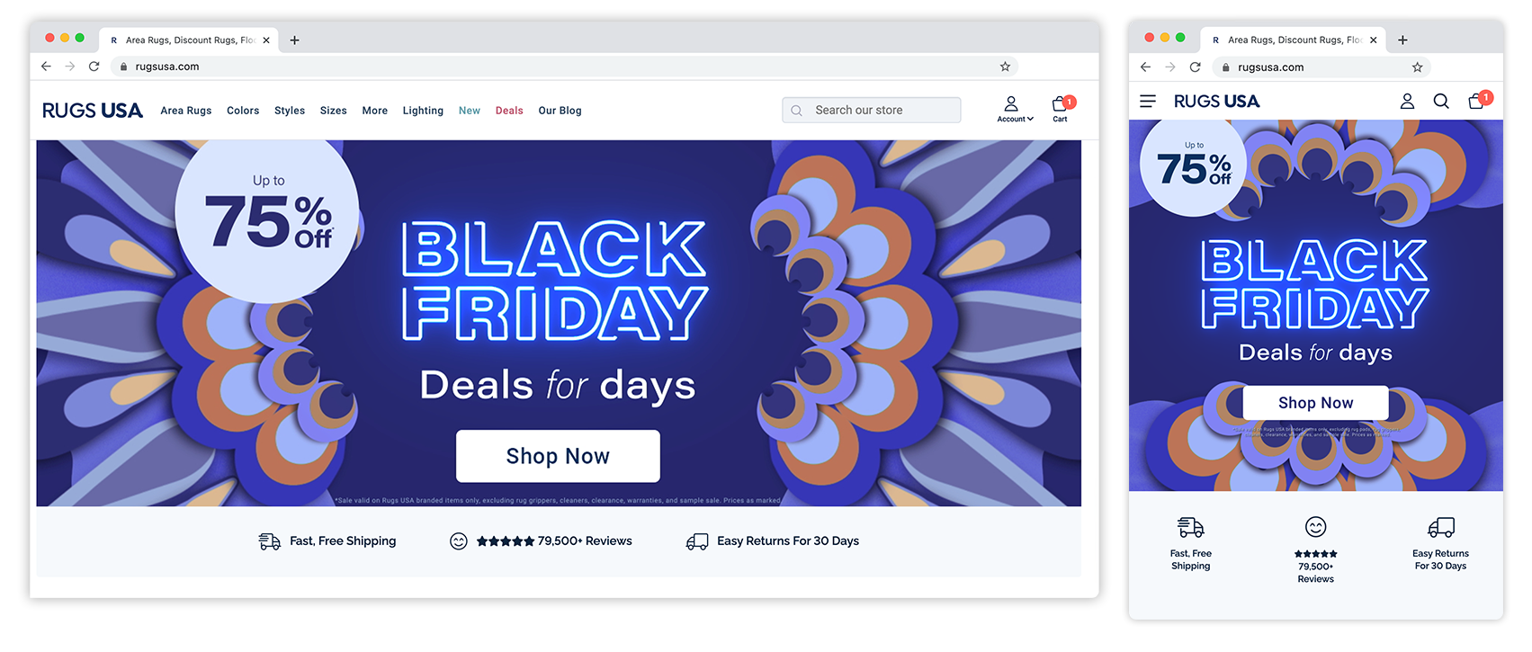 Black Friday Sale Homepage banner